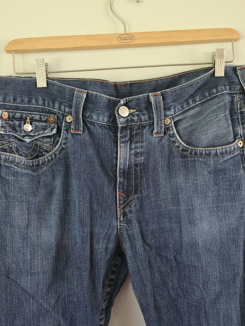 True Religion Ricky Straight Leg Vintage Jeans Men’s Size 38x31 Y2K - Picture 3 of 12